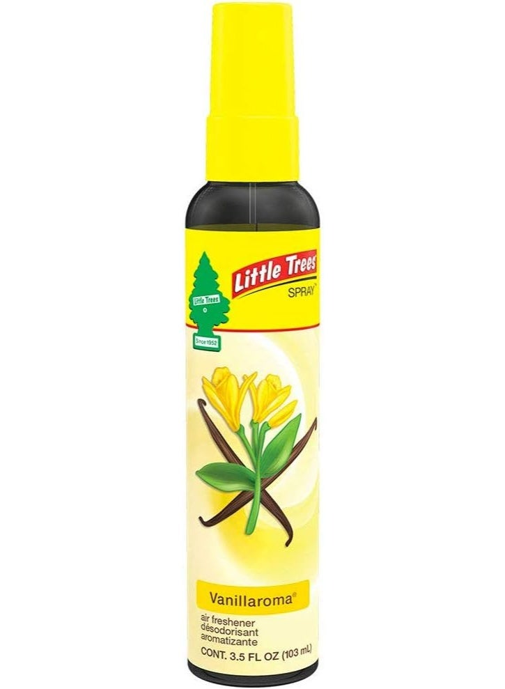 Little Trees Spray Car Air Freshener Vanillaroma 103 ML