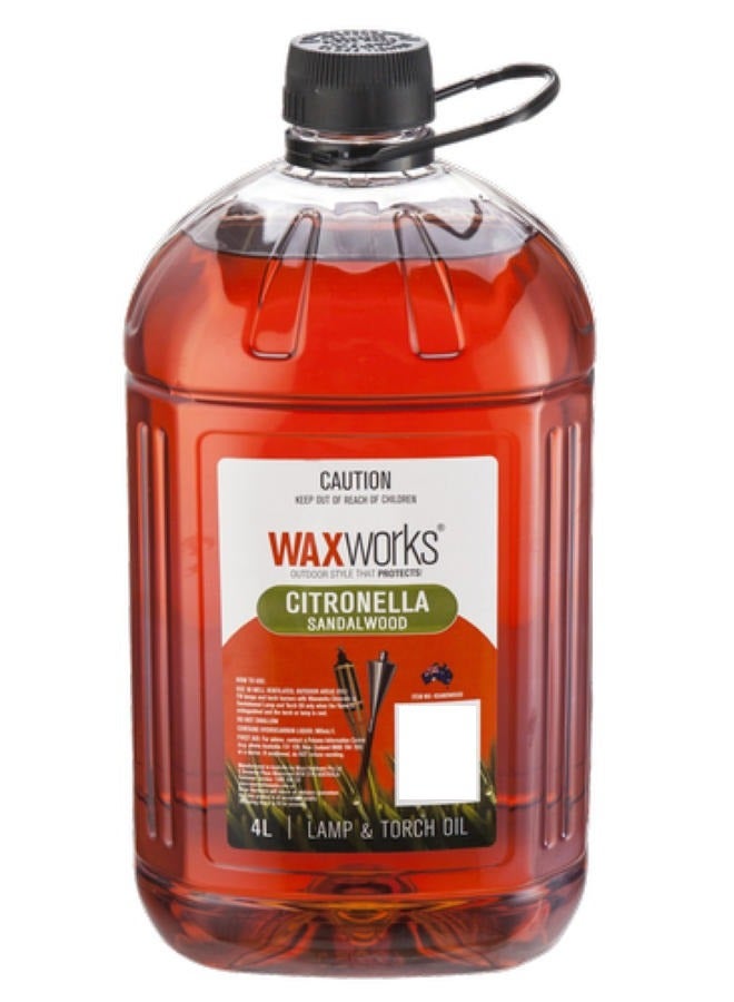 Waxworks Classic Citronella Lamp & Torch Oil 4 L