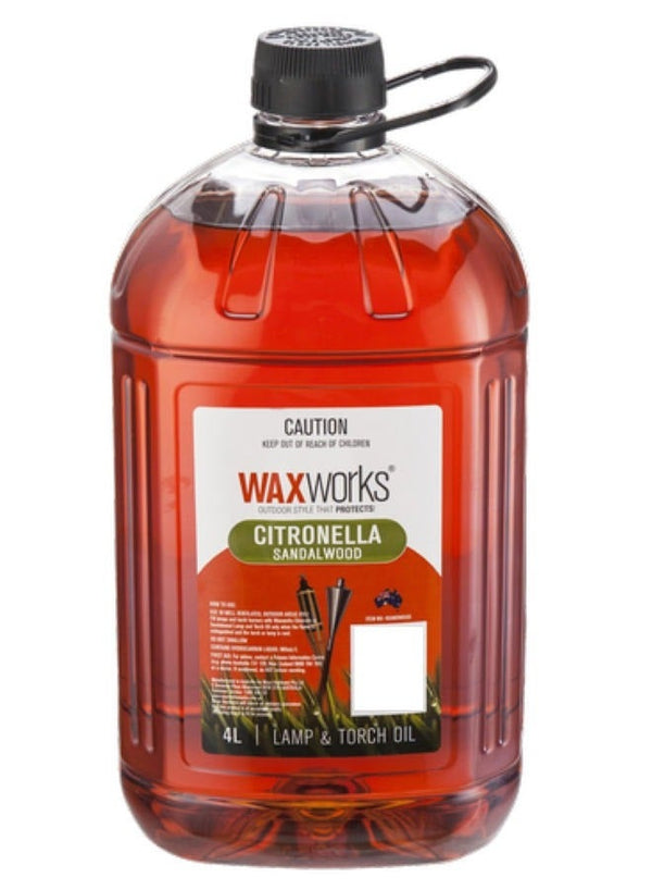 Waxworks Classic Citronella Lamp & Torch Oil 4 L