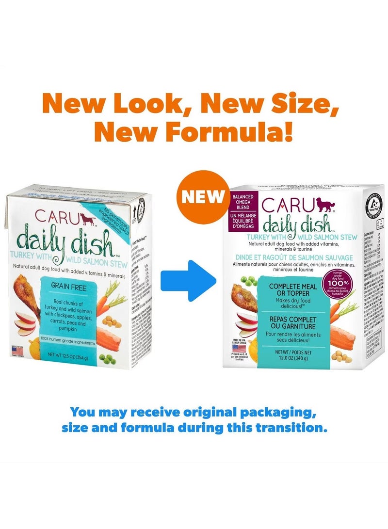 CARU Daily Dish Turkey Salmon Stew for Dogs
