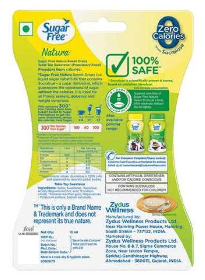 Sugar Free Natura Low Calorie Sweetener Drops