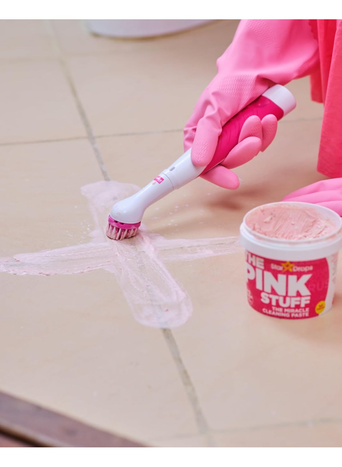 Household Cleaning Brush, Pink, Stardrops