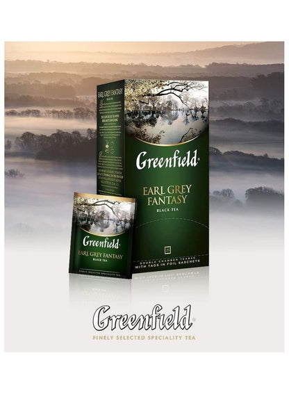 Earl Grey Fantasy Black Tea 25 Bags Greenfield
