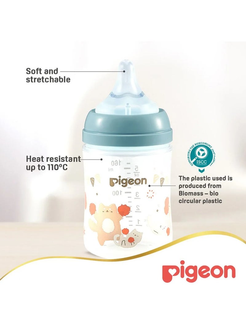 Pigeon Softouch Wide Neck Plastic Nursing Bottle 160ML