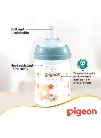 Pigeon Softouch Wide Neck Plastic Nursing Bottle 160ML