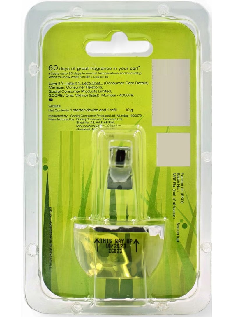 Godrej Aer Click Car Vent Air Freshener - Fresh Lush Green