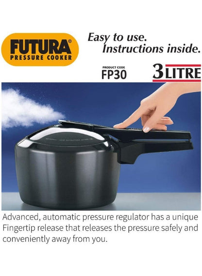 FUTURA Hard Anodised Pressure Cooker 3L