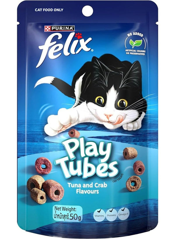 Purina Felix Play Tubes Tuna & Crab Cat Treats