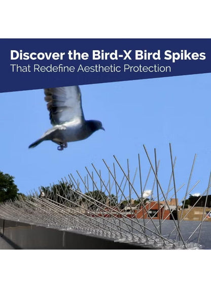 Bird-X Plastic Bird Spike Kit Clear 3.3m