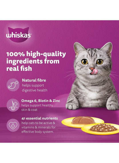 Whiskas Fishy Selection in Jelly 12x80g