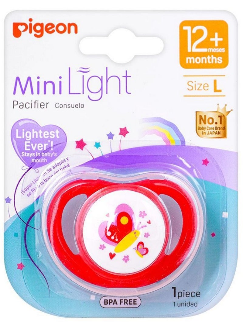 Pigeon Mini Light Butterfly Pacifier Size L 12+Months