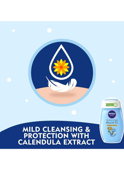 Nivea Baby Shampoo & Bath with Calendula Extract