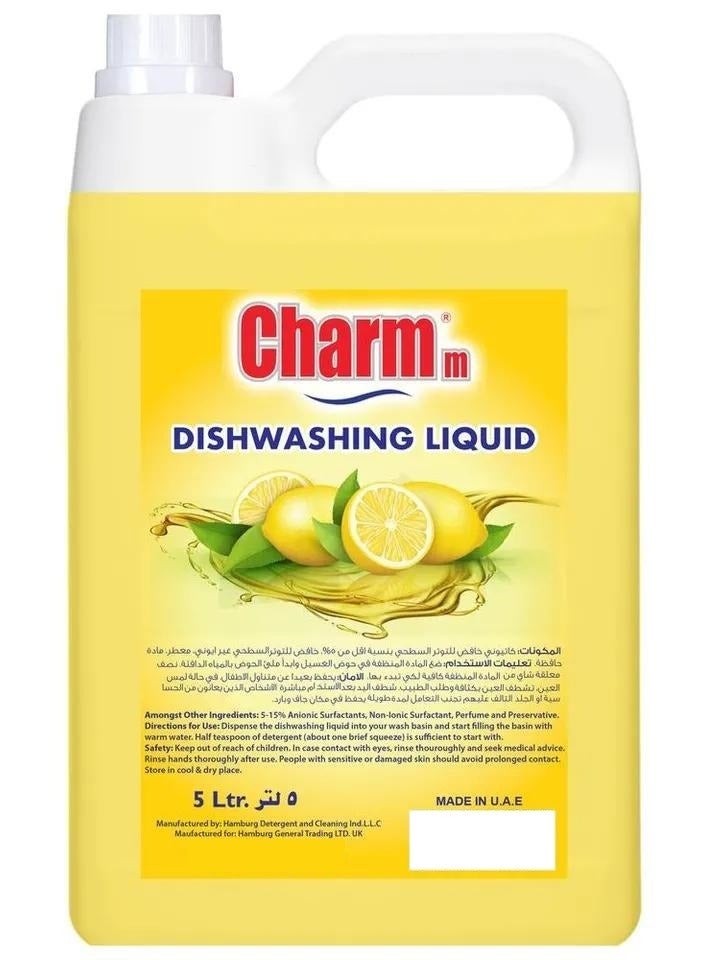 CHARMM Dishwashing Liquid Power Of Lemons 5 L