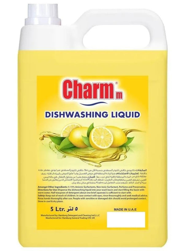 CHARMM Dishwashing Liquid Power Of Lemons 5 L
