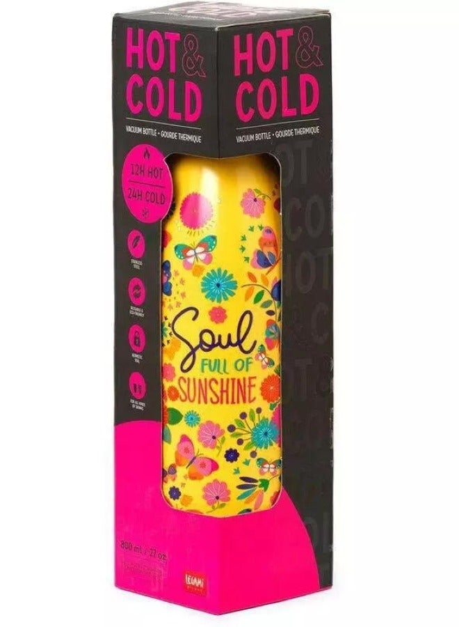 Legami Hot & Cold Vacuum Bottle 800 ML Butterfly