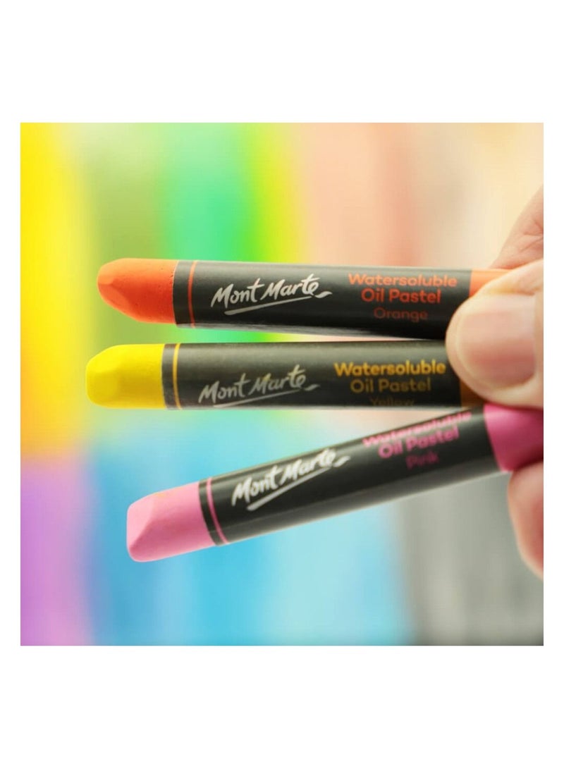 Premium Mont Marte Watersoluble Oil Pastels 12Pc