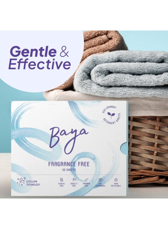 Baya Laundry Detergent Sheets Fragrance Free