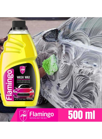 Flamingo Wash Wax Shine 500 ML