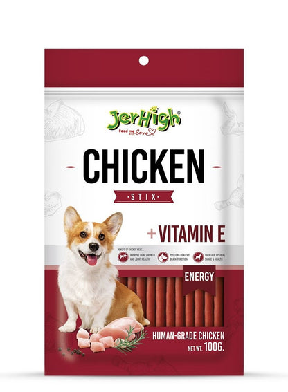 Jerhigh Dog Chicken Stix Treats 100g