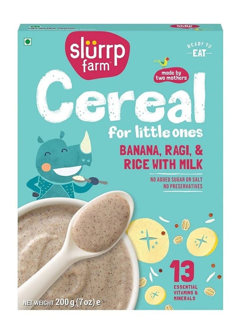 Slurrp Farm Banana Ragi & Rice Cereal 200 Gm