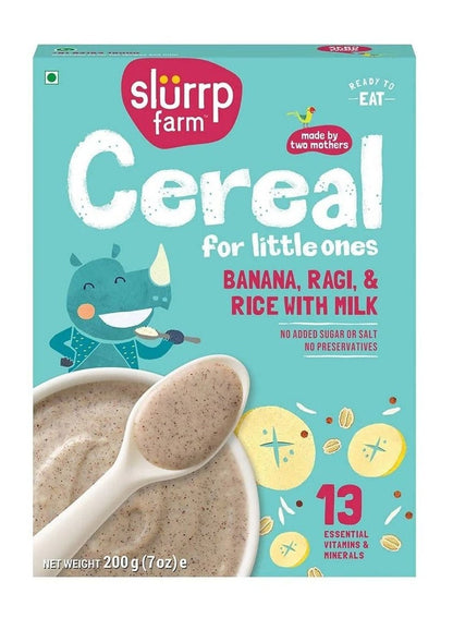 Slurrp Farm Banana Ragi & Rice Cereal 200 Gm