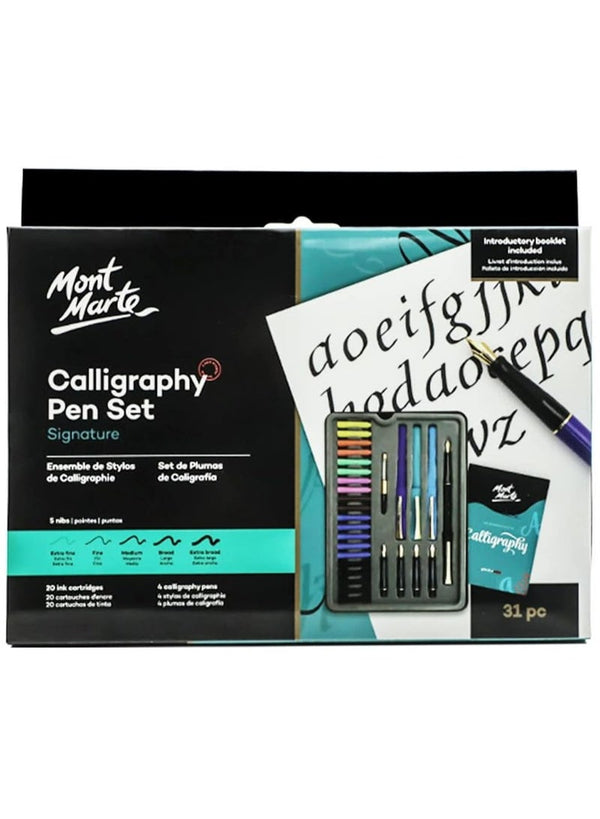 Mont Marte Calligraphy Pen Set 31 Piece