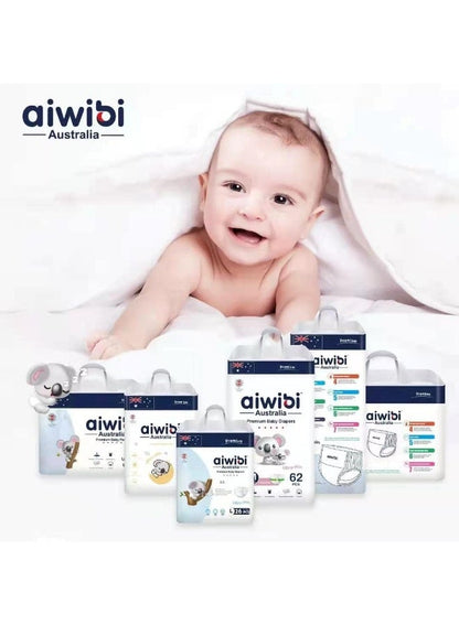 Aiwibi Ultra-Thin Baby Tape Diapers Size 2 Small