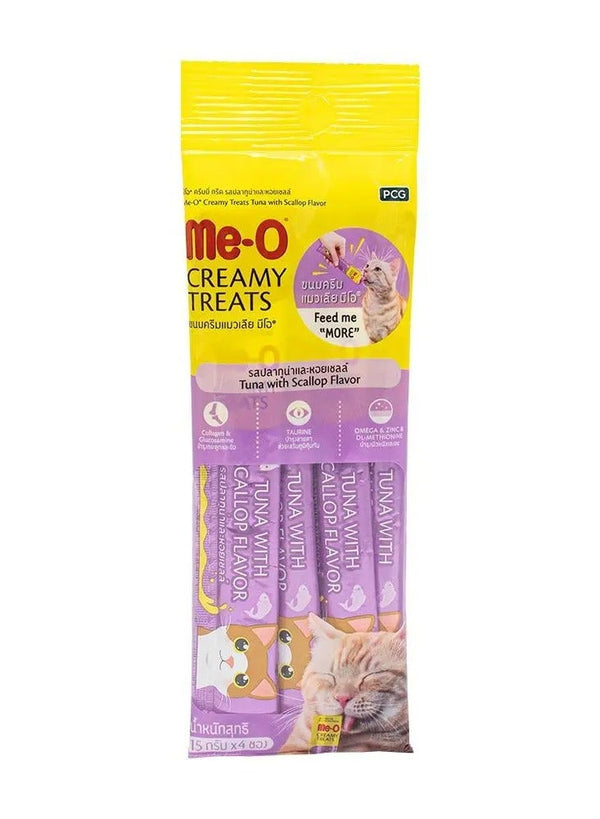 Me-O Creamy Tuna With Scallop Cat Treats
