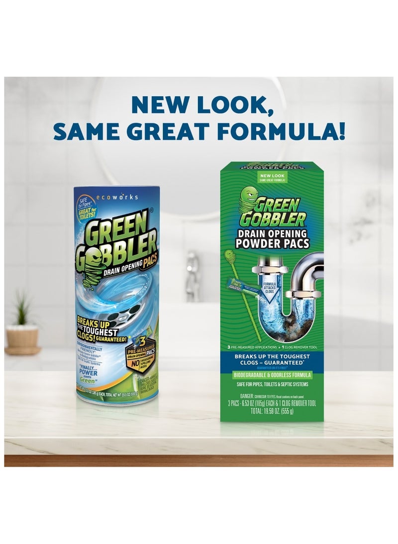 Green Gobbler Drain Opening Power Pacs