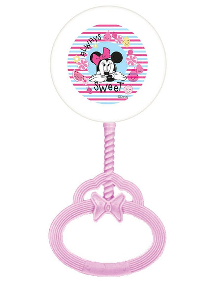 Disney Baby Minnie Mouse Rattle Toy Pink