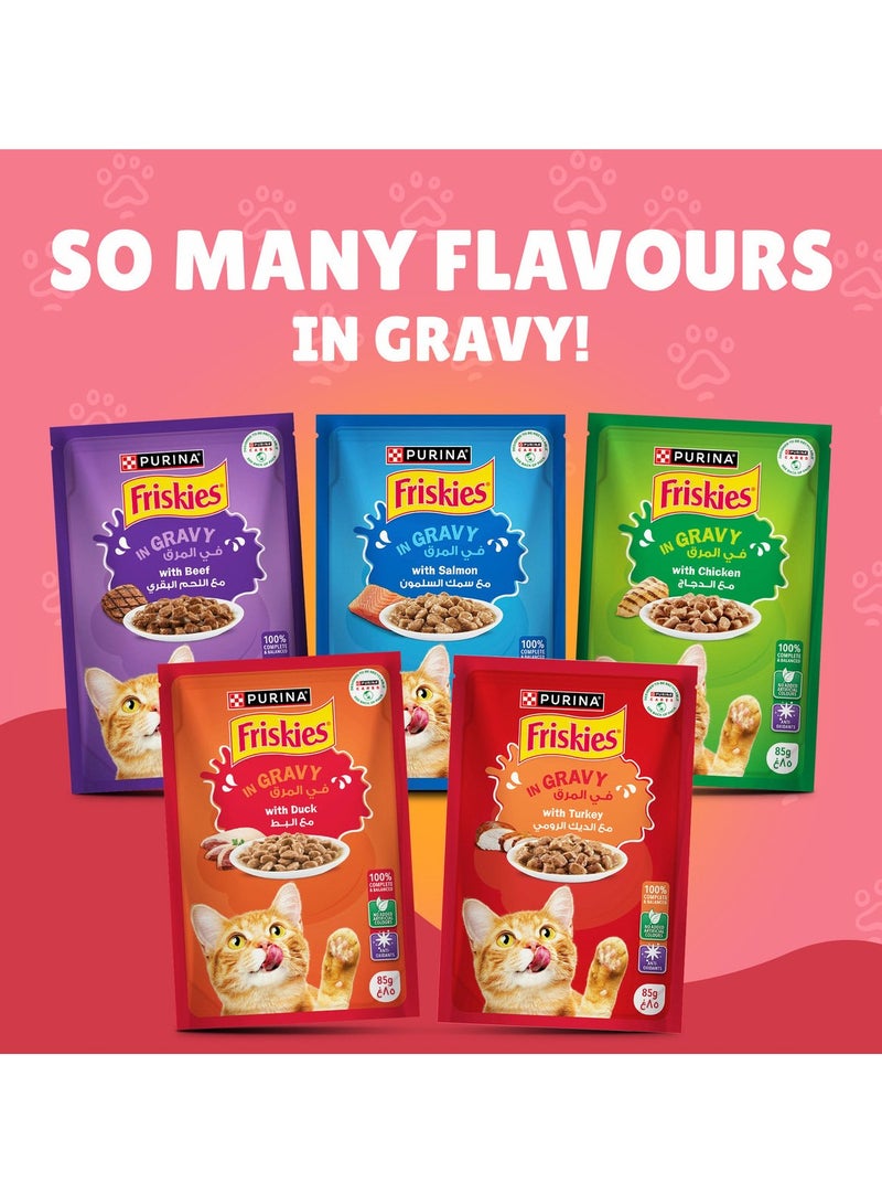 Friskies Junior Chicken in Gravy Wet Cat Food 85g
