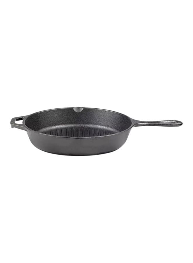 Lodge Pre-Seasoned Cast Iron Grill Pan 26cm