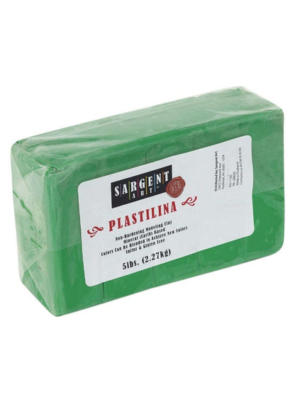 SARGENT ART Non-Hardening Modeling Clay Green 2.27 Kg