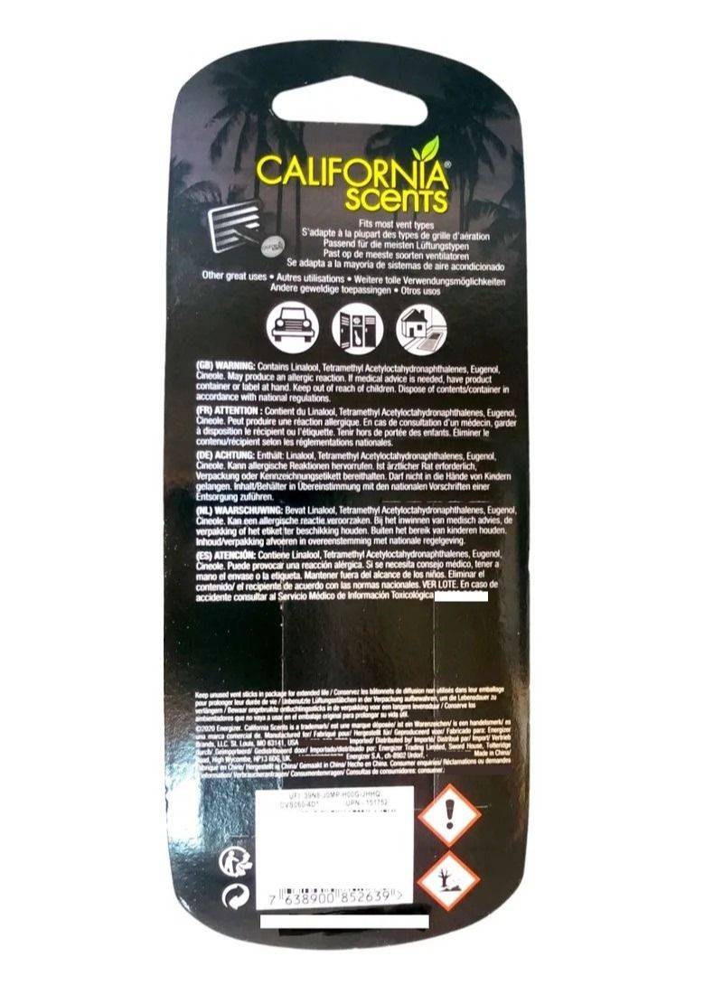California Scents Air Freshener Stick - Premium Fragrance