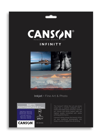 Canson Infinity Baryta Photographique II Matt A4 Paper