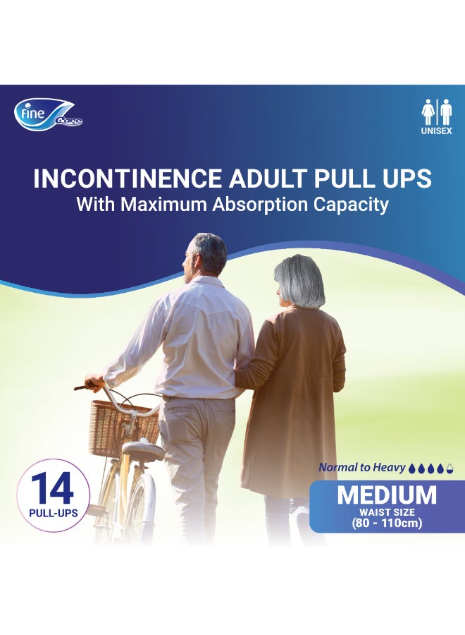 Fine Care Incontinence Pull-Up Diapers Medium