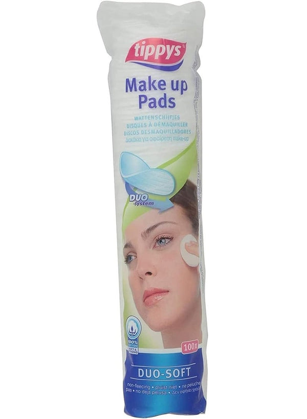 Tippys Cotton Make Up Pad 100 Pieces Pack