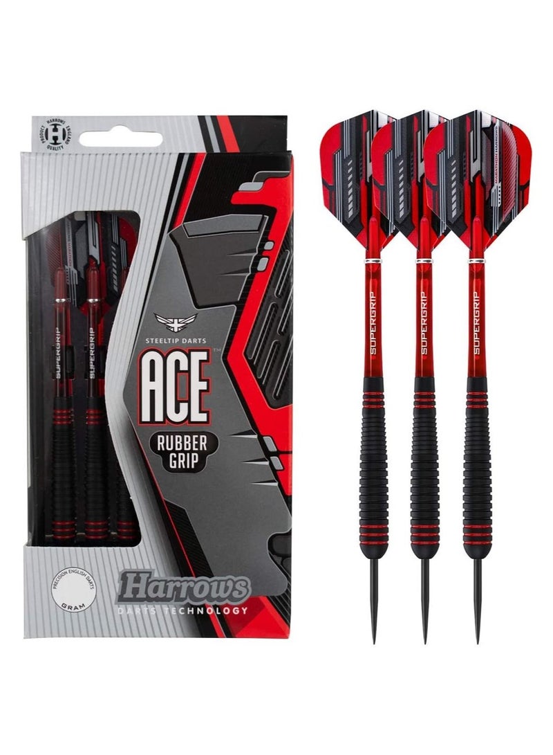 Harrows Ace Rubber Grip Darts 3 Pcs