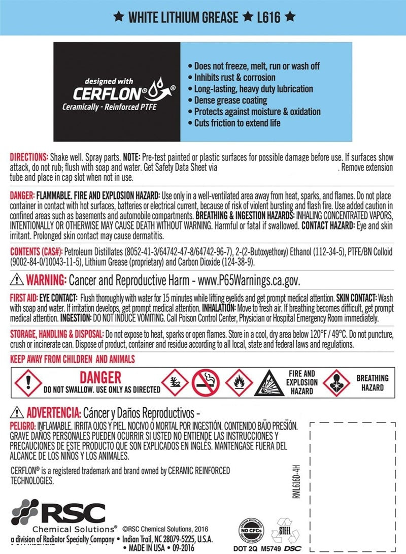 LIQUID WRENCH White Lithium Grease 290G