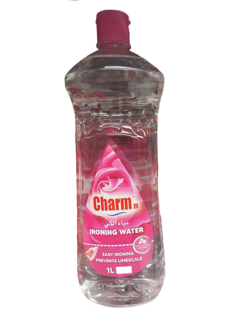 CHARMM Ironing Water Rose 1L for Effortless Ironing