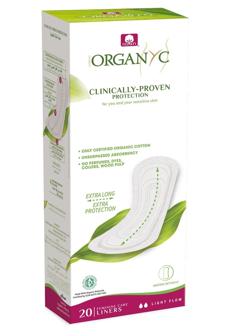 ORGANYC Organic Cotton Panty Liners - Light Flow