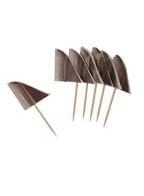 Generic Shark Fin Pick Set of 49 Pieces, Grey