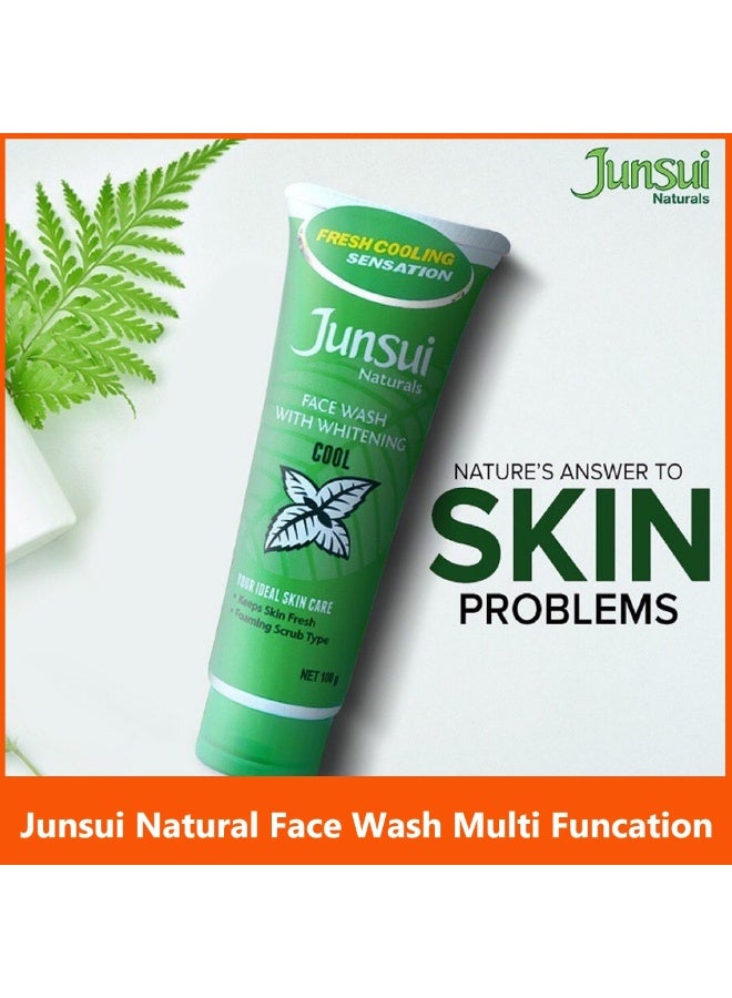 Junsui Naturals Face Wash With Whitening Cool 100g