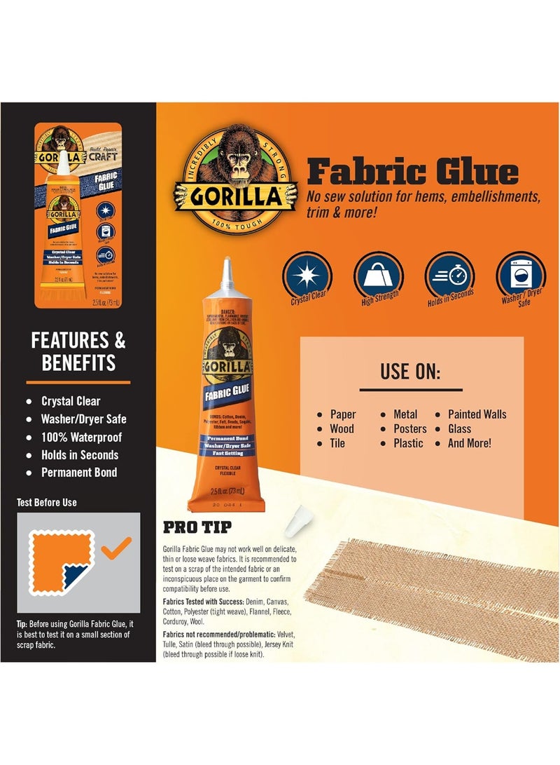 Gorilla Fabric Glue 73 ML