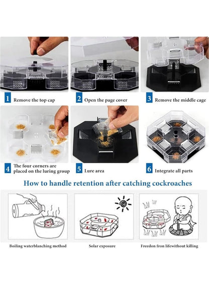 PODO Cockroach Trap - Pet Friendly Indoor Roach Killer