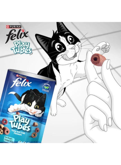Purina Felix Play Tubes Tuna & Crab Cat Treats