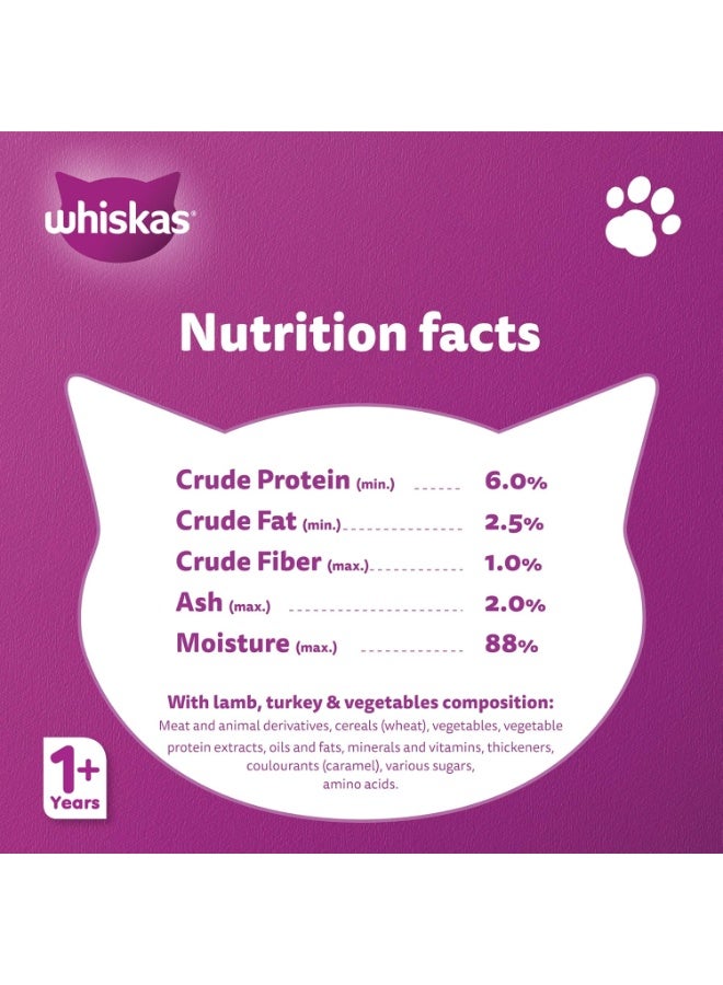 Whiskas Lamb Turkey And Vegetables Cat Food 400g