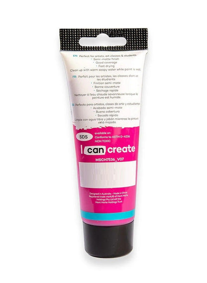 Mont Marte Cerise Acrylic Paint 75ML Tube