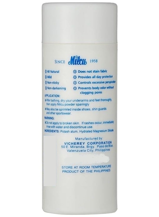 Milcu 2 In 1 Underarm & Foot Deodorant Powder 40g