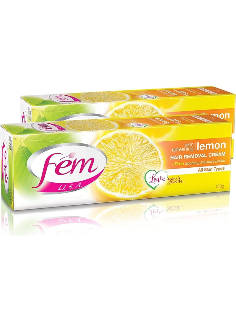 Fem Skin Refreshing Hair Removal Cream with Lemon